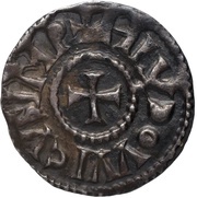 Denier - Louis I Reims mint obverse image