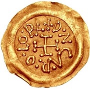 Tremissis - Charlemagne Castelseprio mint obverse image