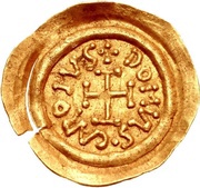 Tremissis - Charlemagne Pavia mint obverse image