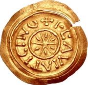 Tremissis - Charlemagne Pavia mint reverse image