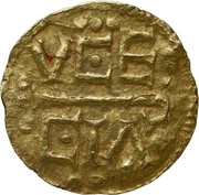 Solidus - Charlemagne Uzès mint reverse image