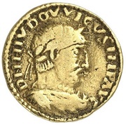 Solidus - Louis I bust facing right obverse image