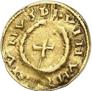 Solidus - Louis I bust facing right reverse image