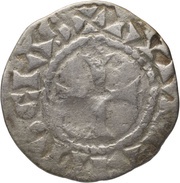 Obol - Ralph Orleans mint; KRLS type monogram, Carolingian Empire, 923-936 reverse image