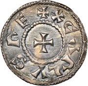Obol - Charles II Toulouse mint; CARLVS REX / TOLOSA obverse image