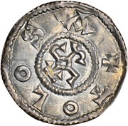 Obol - Charles II Toulouse mint; CARLVS REX / TOLOSA, Carolingian Empire, 840-864 reverse image