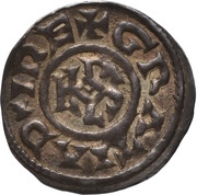 Obol - Charles II Quentovic mint obverse image