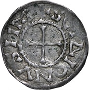 Obol - Charles II Saint Dionysius monastery, Carolingian Empire, 864-875 reverse image