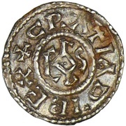 Obol - Charles II Rouen mint obverse image
