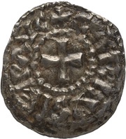 Obol - Charles II as emperor; Bourges mint obverse image
