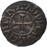 Obole - Eudes Angers, Carolingian Empire, 887-898 reverse image