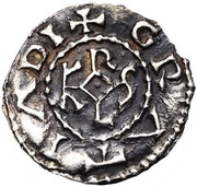 Obol - Charles III Amiens mint obverse image