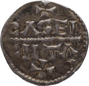 Obol - Charles III Cassel mint, Carolingian Empire, 898-923 reverse image