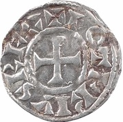 Obol - Lothair II Bourges mint obverse image