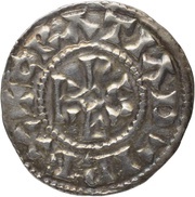 Denier - Ralph Chartres mint; KRLS type monogram obverse image