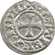 Denier - Ralph Chateau-Landon mint, Carolingian Empire, 923-936 reverse image