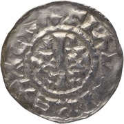 Denier - Ralph Etampes mint; Odonic monogram Type 2 obverse image