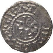 Denier - Ralph Orleans mint; KRLS type monogram obverse image