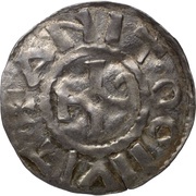Denier - Ralph Le Puy mint, Carolingian Empire, 923-936 reverse image
