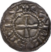 Denier - Charles II Clermont-Ferrand mint obverse image