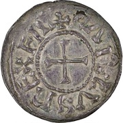 Denier - Charles II Toulouse mint; CARLVS REX FR obverse image