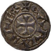 Denier - Charles II Toulouse mint; CARLVS REX / TOLOSA obverse image