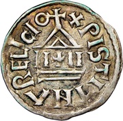 Denier - Charles II Christian legend, Carolingian Empire, 840-864 reverse image