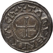 Denier - Charles II Therouanne mint; Type 1, Carolingian Empire, 864-875 reverse image