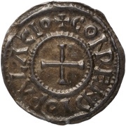 Denier - Charles II Compiegne mint, Carolingian Empire, 864-875 reverse image