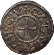 Denier - Charles II Châlons-sur-Marne mint, Carolingian Empire, 864-875 reverse image
