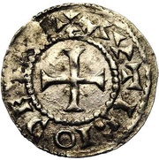 Denier - Charles II Auxerre mint, Carolingian Empire, 864-875 reverse image