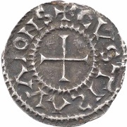 Denier - Charles II Avallon mint, Carolingian Empire, 864-875 reverse image