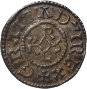 Denier - Charles II Bar-sur-Aube mint obverse image