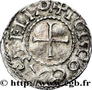 Denier - Charles II Château-Porcien mint, Carolingian Empire, 864-875 reverse image
