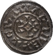 Denier - Charles II Morienval monastery obverse image