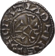 Denier - Charles II Saint Fursey monastery of Peronne obverse image