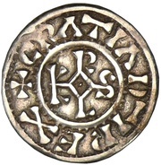 Denier - Charles II Curtisasonien mint obverse image