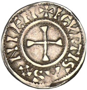 Denier - Charles II Curtisasonien mint, Carolingian Empire, 864-875 reverse image