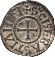 Denier - Charles II Saint Sebastian monastery of Soissons, Carolingian Empire, 864-875 reverse image
