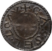 Denier - Charles II Cassel mint, Carolingian Empire, 864-875 reverse image