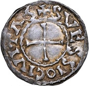 Denier - Charles II Soissons mint, Carolingian Empire, 864-875 reverse image