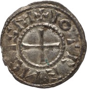 Denier - Charles II Jouarre monastery, Carolingian Empire, 864-875 reverse image