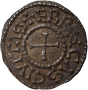 Denier - Charles II Evreux mint, Carolingian Empire, 864-875 reverse image
