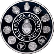 25 Pesos Ibero-American Series - The Doma Criolla obverse image