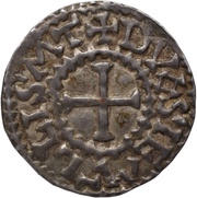Denier - Charles II Deux-Jumeaux monastery, Carolingian Empire, 864-875 reverse image