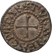 Denier - Charles II Tours mint, Carolingian Empire, 864-875 reverse image