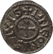 Denier - Charles II Langres mint, Carolingian Empire, 864-875 reverse image