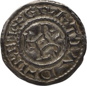 Denier - Charles II / Charles III Saint-Quentin mint obverse image