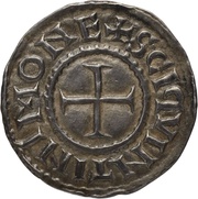 Denier - Charles II / Charles III Saint-Quentin mint, Carolingian Empire, 864-922 reverse image