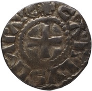 Denier - Charles II as emperor; Nevers mint obverse image